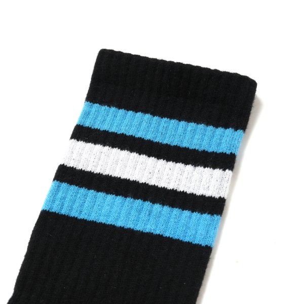 画像2: CHALLENGER/LINE SOCKS（BLACK）［ラインソックス-25春夏］ (2)
