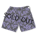 画像: CHALLENGER/FIRE SHORTS（PURPLE/BLACK）［ファイヤーショーツ-25春夏］