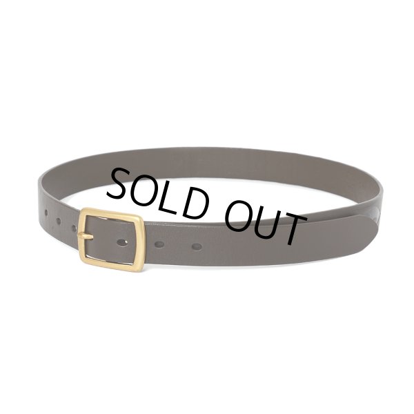 画像2: CHALLENGER/FIRE LEATHER BELT（BROWN）［ファイヤーレザーベルト-25春夏］ (2)