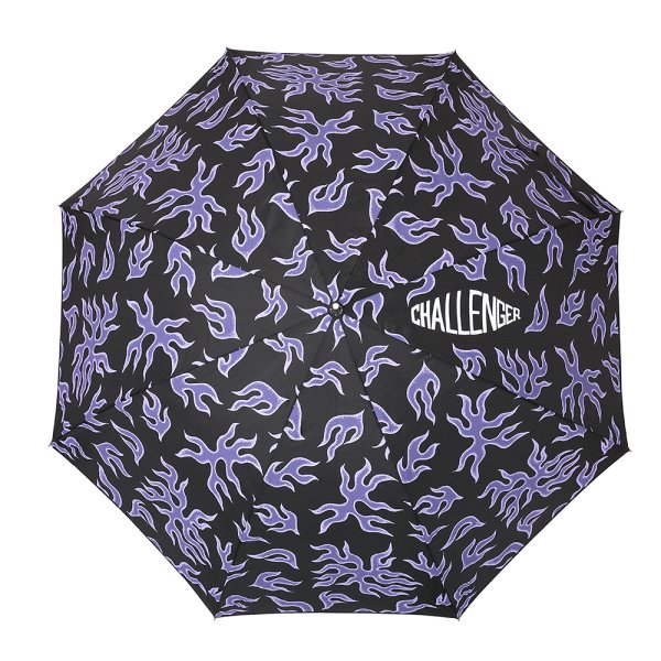 画像2: CHALLENGER/FIRE UMBRELLA（BLACK/PURPLE）［ファイヤーアンブレラ-25春夏］ (2)