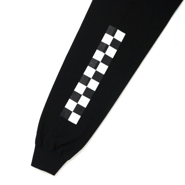 画像3: CHALLENGER/L/S CHECKER TEE（BLACK）［プリント長袖T-25春夏］ (3)