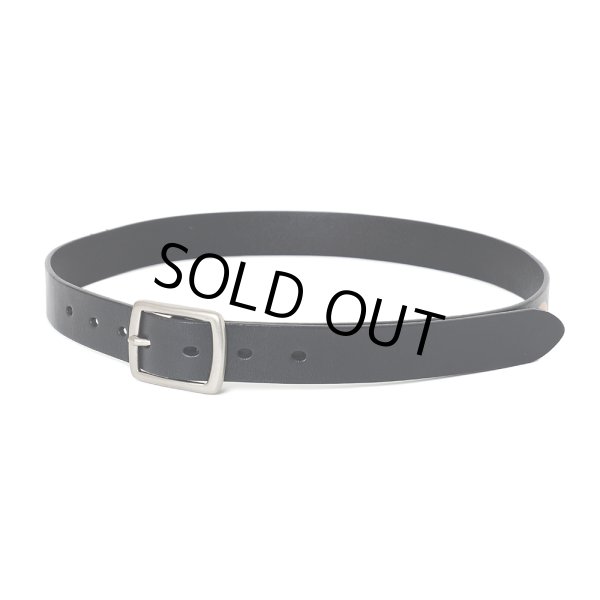 CHALLENGER/FIRE LEATHER BELT（BLACK）［ファイヤーレザー