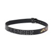 画像1: CHALLENGER/FIRE LEATHER BELT（BLACK）［ファイヤーレザーベルト-25春夏］ (1)