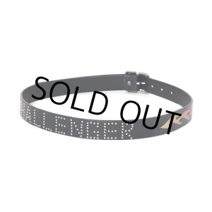 画像: CHALLENGER/FIRE LEATHER BELT（BLACK）［ファイヤーレザーベルト-25春夏］