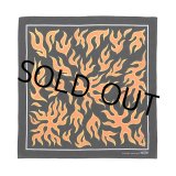 画像: CHALLENGER/FIRE BANDANA（BLACK）［ファイヤーバンダナ-25春夏］