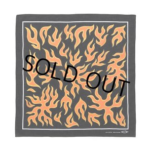 画像: CHALLENGER/FIRE BANDANA（BLACK）［ファイヤーバンダナ-25春夏］