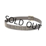 画像: CHALLENGER/FIRE LEATHER BELT（BROWN）［ファイヤーレザーベルト-25春夏］