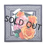 画像: CHALLENGER/FLOWER BANDANA（NAVY）［フラワーバンダナ-25春夏］
