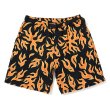 画像1: CHALLENGER/FIRE SHORTS（ORANGE/BLACK）［ファイヤーショーツ-25春夏］ (1)