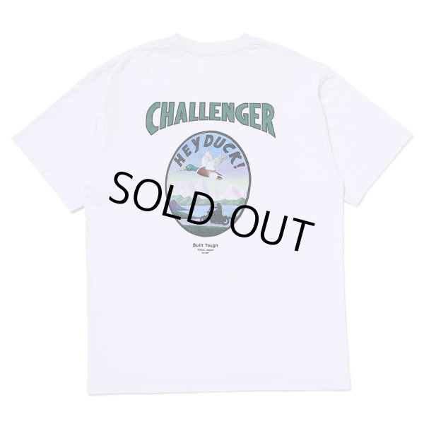 画像1: CHALLENGER/HEY DUCK TEE（WHITE）［プリントT-25春夏］ (1)