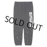画像: 【30%OFF】ROTTWEILER/R.W PAINTED SWEAT PANTS（BLACK）［ペイント加工スウェットパンツ-24春夏］