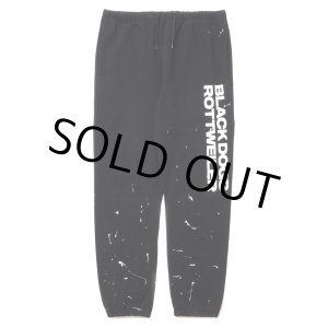 画像: 【30%OFF】ROTTWEILER/R.W PAINTED SWEAT PANTS（BLACK）［ペイント加工スウェットパンツ-24春夏］