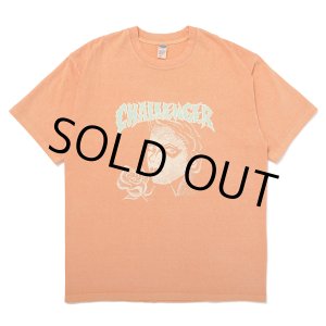 画像: CHALLENGER/PUNK GIRL TEE（LT ORANGE）［ピグメント染めプリントT-25春夏］