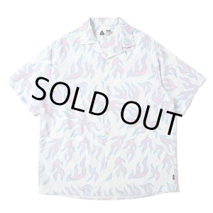 画像: CHALLENGER/S/S FIRE SHIRT（LT PINK/WHITE）［ファイヤーシャツ-25春夏］