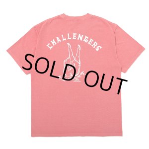 画像: CHALLENGER/PIGMENT PEACE TEE（LT CHERRY）［ピグメント染めプリントT-25春夏］