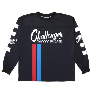 画像: CHALLENGER/L/S RACING TEE（BLACK）［レーシング長袖T-25春夏］
