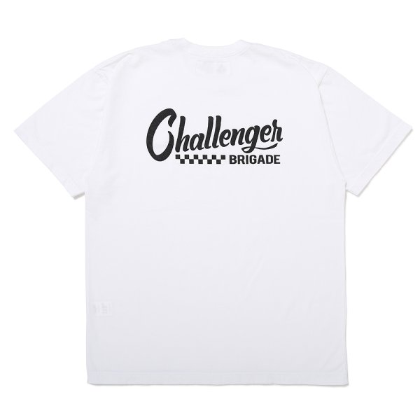 画像1: CHALLENGER/CHECKER LOGO TEE（WHITE）［プリントT-25春夏］ (1)