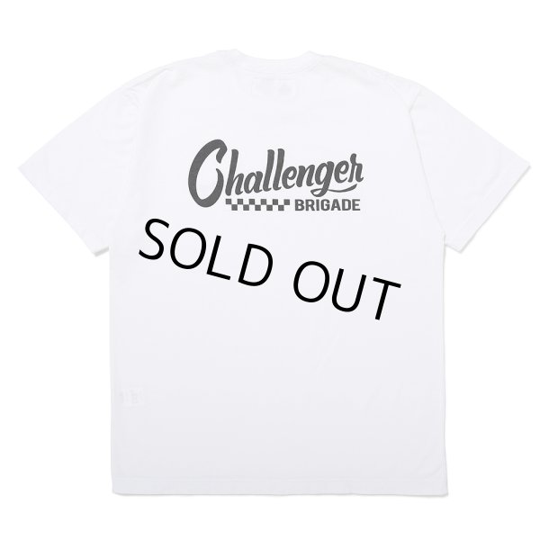 画像1: CHALLENGER/CHECKER LOGO TEE（WHITE）［プリントT-25春夏］ (1)