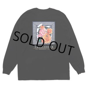 画像: CHALLENGER/L/S ROSE BANDANA TEE（BLACK）［プリント長袖T-25春夏］