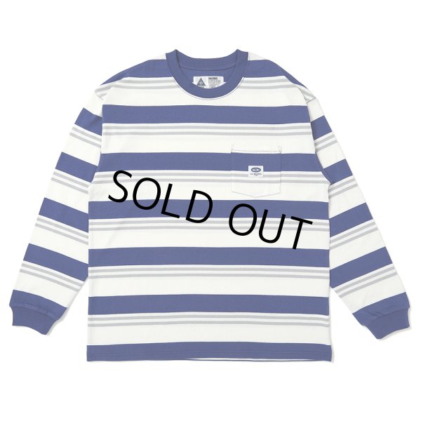 画像1: CHALLENGER/L/S BORDER TEE（BLUE/WHITE）［ボーダー長袖T-25春夏］ (1)