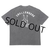 画像: CHALLENGER/PIGMENT PEACE TEE（PEPPER BLACK）［ピグメント染めプリントT-25春夏］