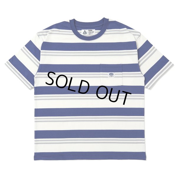 CHALLENGER/S/S BORDER TEE（BLUE/WHITE）［ボーダーT-25春夏
