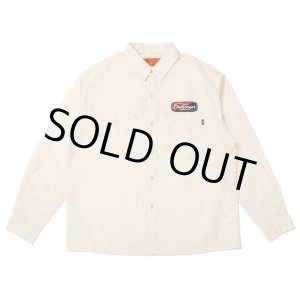 画像: CHALLENGER/L/S PATCHED WORK SHIRT（IVORY）［パッチドワークシャツ-25春夏］