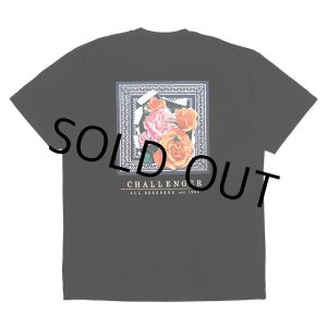 画像: CHALLENGER/ROSE BANDANA TEE（BLACK）［プリントT-25春夏］