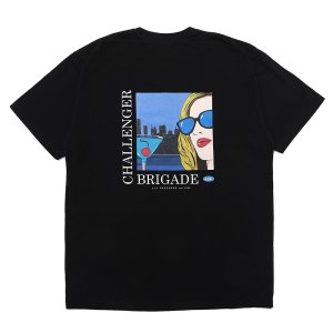 画像: CHALLENGER/COCKTAIL POCKET TEE（BLACK）［プリントポケT-25春夏］