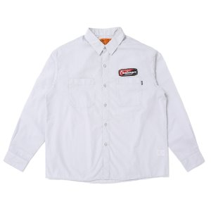 画像: CHALLENGER/L/S PATCHED WORK SHIRT（GRAY）［パッチドワークシャツ-25春夏］