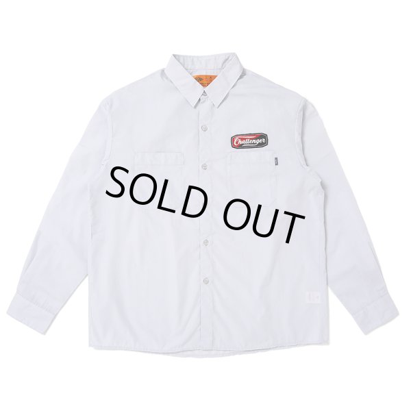 画像1: CHALLENGER/L/S PATCHED WORK SHIRT（GRAY）［パッチドワークシャツ-25春夏］ (1)