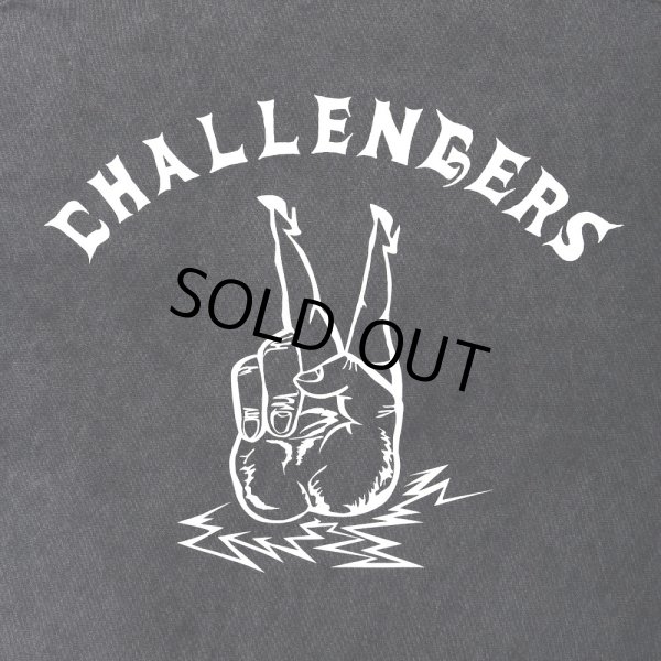 画像3: CHALLENGER/PIGMENT PEACE TEE（PEPPER BLACK）［ピグメント染めプリントT-25春夏］ (3)