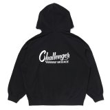 画像: CHALLENGER/CHECKER ZIP HOODIE（BLACK）［ジップフーディー-25春夏］