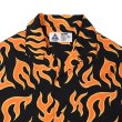 画像3: CHALLENGER/S/S FIRE SHIRT（ORANGE/BLACK）［ファイヤーシャツ-25春夏］ (3)