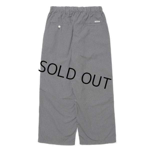 画像2: COOTIE PRODUCTIONS/Garment Dyed Ripstop Check Easy Pants（Black）［チェックイージーパンツ-24春夏］ (2)