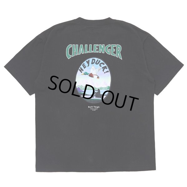画像1: CHALLENGER/HEY DUCK TEE（BLACK）［プリントT-25春夏］ (1)