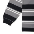 画像4: CHALLENGER/L/S BORDER TEE（GRAY/BLACK）［ボーダー長袖T-25春夏］ (4)