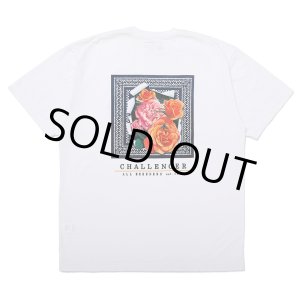 画像: CHALLENGER/ROSE BANDANA TEE（WHITE）［プリントT-25春夏］