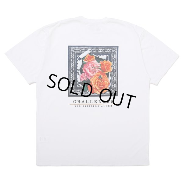 画像1: CHALLENGER/ROSE BANDANA TEE（WHITE）［プリントT-25春夏］ (1)