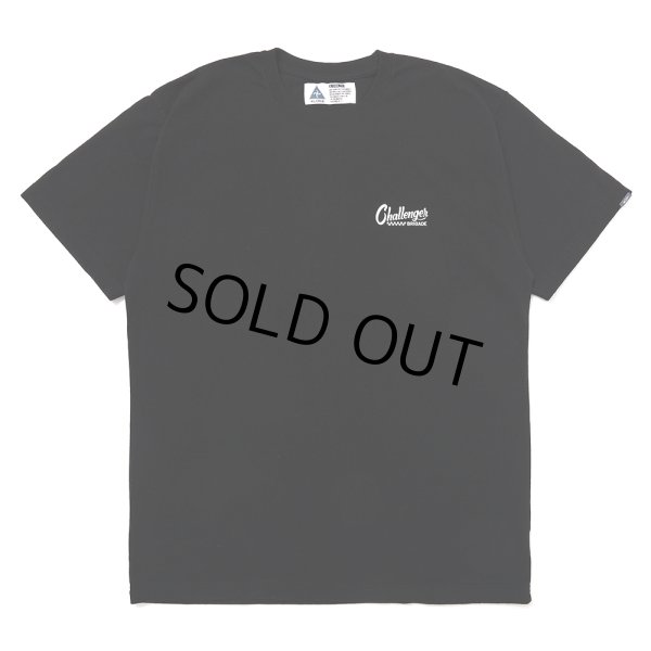 画像2: CHALLENGER/CHECKER LOGO TEE（BLACK）［プリントT-25春夏］ (2)