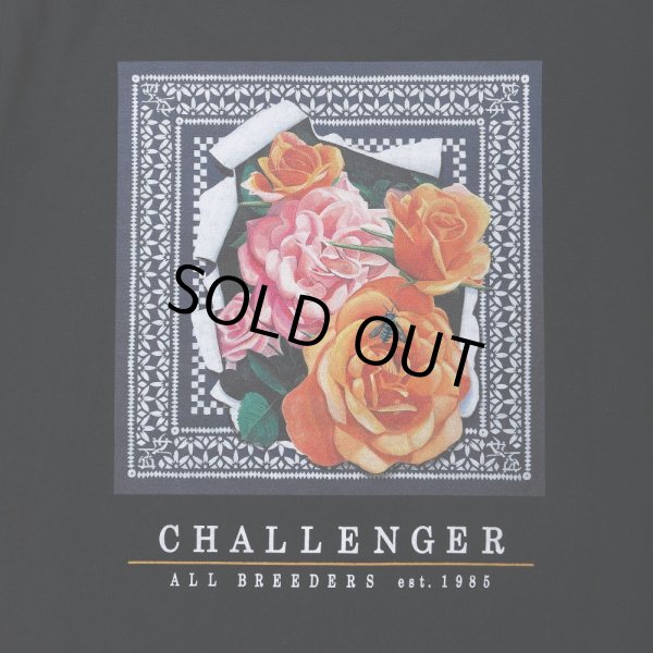 画像5: CHALLENGER/ROSE BANDANA TEE（BLACK）［プリントT-25春夏］ (5)