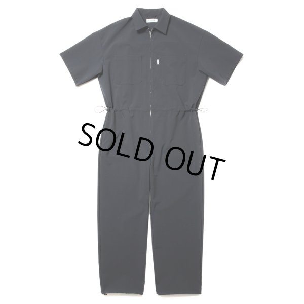 画像1: COOTIE PRODUCTIONS/Polyester Typewriter Error Fit Jump Suits（Black）［エラーフィットジャンプスーツ-24春夏］ (1)