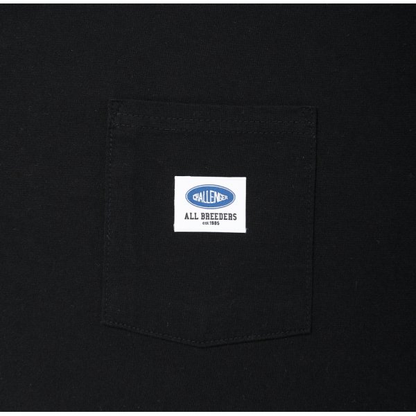 画像3: CHALLENGER/CIGAR POCKET TEE（BLACK）［プリントポケT-25春夏］ (3)