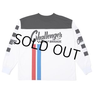 画像: CHALLENGER/L/S RACING TEE（WHITE）［レーシング長袖T-25春夏］
