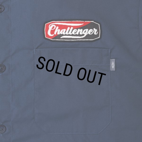 画像2: CHALLENGER/S/S PATCHED WORK SHIRT（NAVY）［パッチドワークシャツ-25春夏］ (2)
