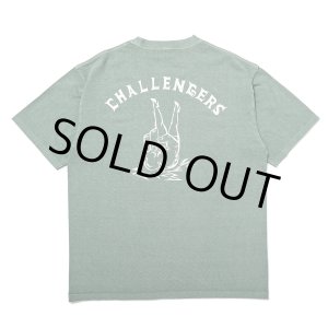 画像: CHALLENGER/PIGMENT PEACE TEE（MINT）［ピグメント染めプリントT-25春夏］
