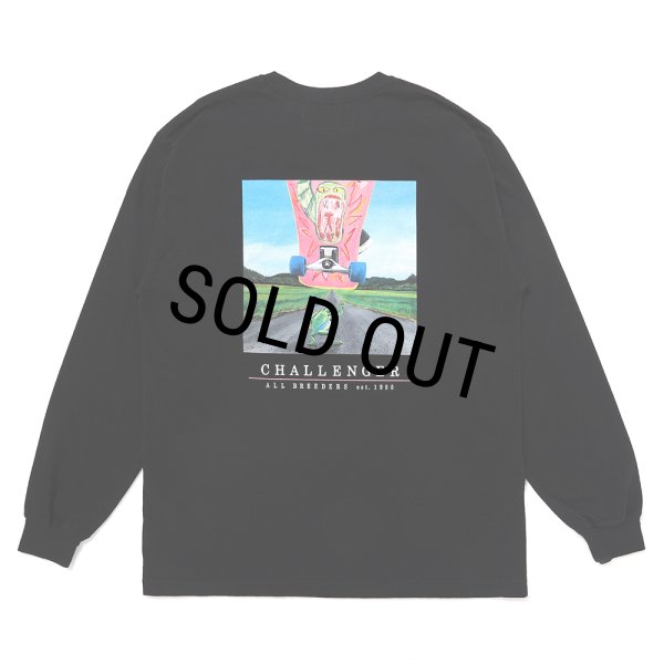 画像1: CHALLENGER/L/S FROG TEE（BLACK）［プリント長袖T-25春夏］ (1)