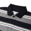 画像3: CHALLENGER/S/S BORDER POLO（GRAY/BLACK）［ボーダーポロ-25春夏］ (3)