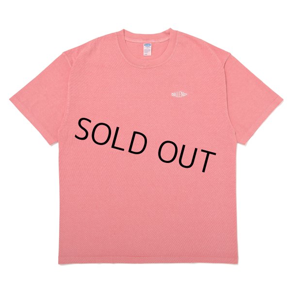 画像1: CHALLENGER/PIGMENT LOGO TEE（LT CHERRY）［ピグメント染め刺繍T-25春夏］ (1)
