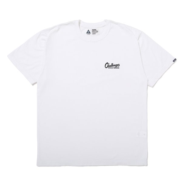 画像2: CHALLENGER/CHECKER LOGO TEE（WHITE）［プリントT-25春夏］ (2)
